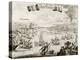 An Old Illustration Of Strait Of Messina, Between Italian Peninsula And Sicily-marzolino-Stretched Canvas