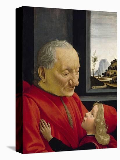 An Old Man and His Grandson, 1488-Domenico Ghirlandaio-Premier Image Canvas