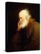 An Old Man, half-length, in a Brown Fur-lined Coat-Joseph Wright of Derby-Premier Image Canvas