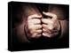 An Old Man's Hands-Clive Nolan-Premier Image Canvas