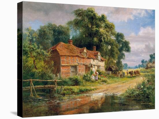 An Old Surrey Farm-Robert Gallon-Stretched Canvas