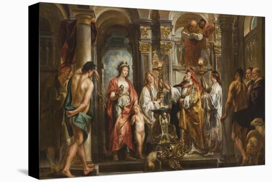 An Oracle (Thetis and Achilles before the Oracle) before 1643-Jacob Jordaens-Premier Image Canvas