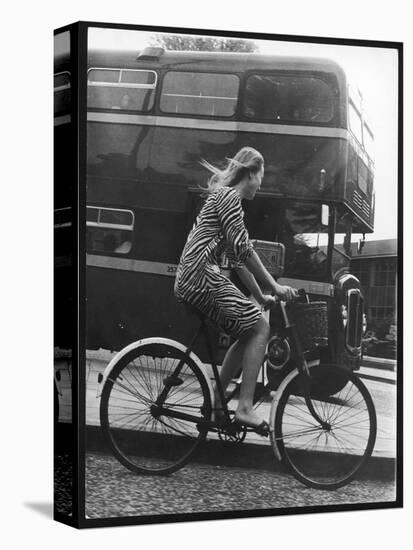 An Oxford Student on Her Bike-Henry Grant-Premier Image Canvas