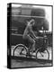 An Oxford Student on Her Bike-Henry Grant-Premier Image Canvas