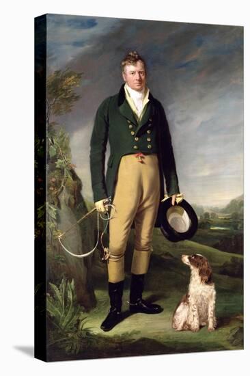 An Unknown Man with His Dog, 1815-William Owen-Premier Image Canvas