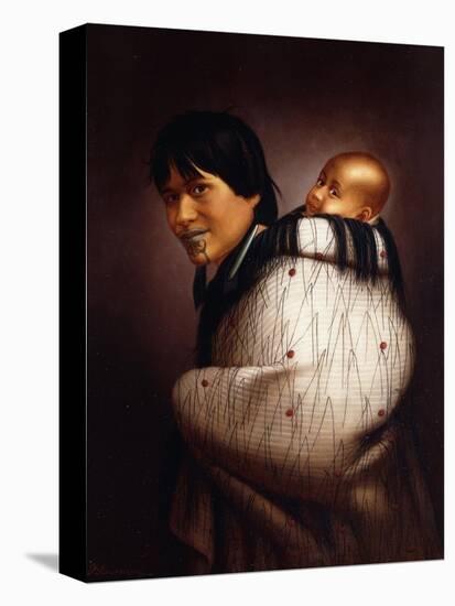 Ana Rupene and Child-Gottfried Lindauer-Premier Image Canvas