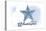 Anacortes, Washington - Starfish - Blue - Coastal Icon-Lantern Press-Stretched Canvas