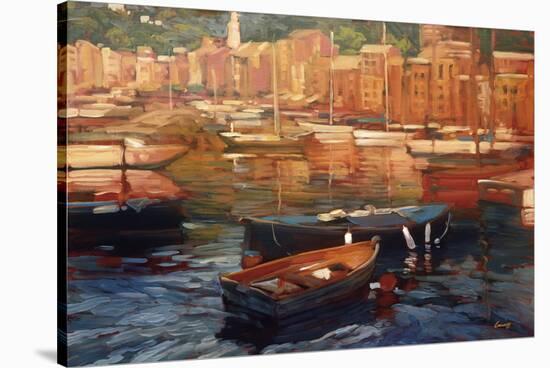 Anchored Boats, Portofino-Philip Craig-Stretched Canvas