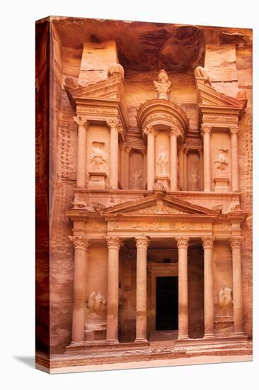 Ancient Al Khazneh Petra Jordan-null-Stretched Canvas