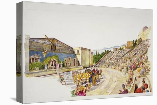 Ancient Athens - Reconstruction of a Theatre-null-Premier Image Canvas