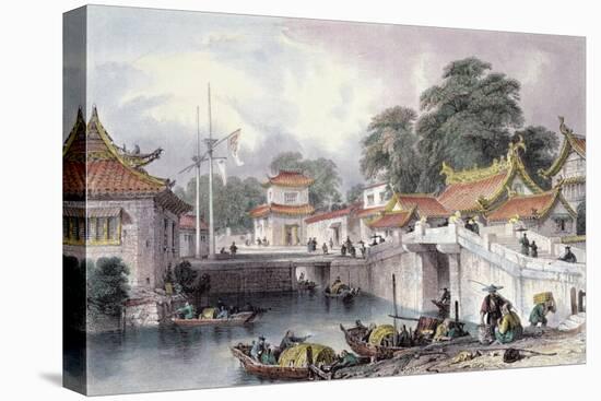 Ancient Bridge over the River at Chapro, c.1850-Thomas Allom-Premier Image Canvas