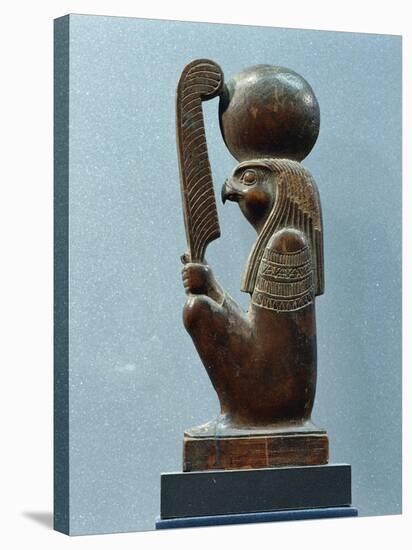 Ancient Egyptian Figurine of Sun God Ra in as Falcon-null-Premier Image Canvas