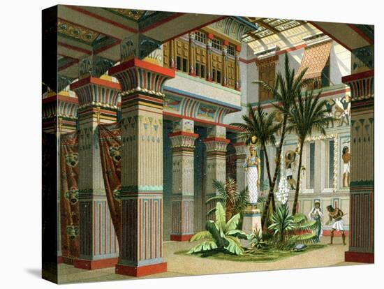 Ancient Egyptian Palace Interior, 1888-Firmin Didot-Premier Image Canvas