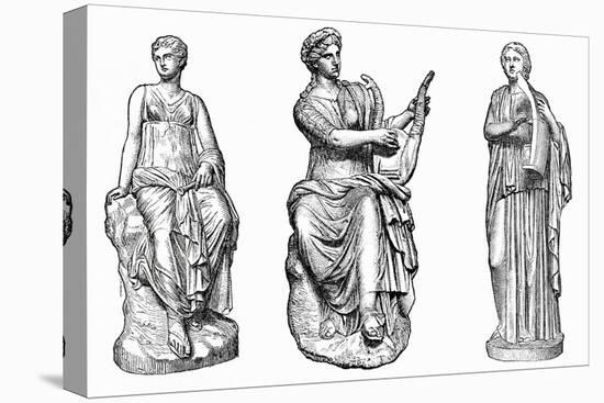 Ancient Greek Muses of Music and Dance-null-Premier Image Canvas