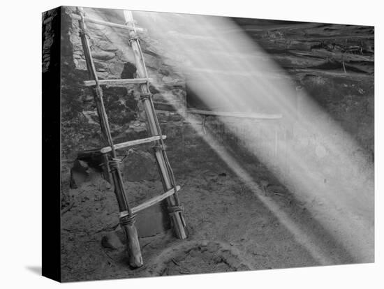 Ancient Kiva with Ladder, Cedar Mesa, Utah, USA-John Ford-Premier Image Canvas