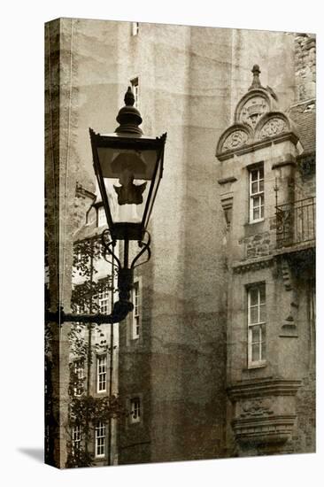 Ancient Lantern in Edinburg City, Scotland, Uk.  Vintage Process.-pink candy-Premier Image Canvas