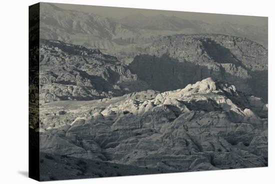 Ancient Nabatean city of Petra with rocky landscape, Wadi Musa, Petra, Jordan-null-Premier Image Canvas