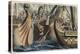 Ancient Roman Sea Battle with Gangplanks-null-Premier Image Canvas