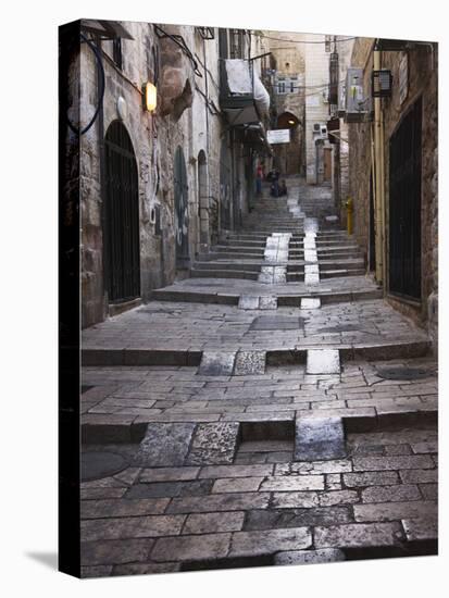 Ancient Street in the Old Town, Jerusalem, Israel-Keren Su-Premier Image Canvas