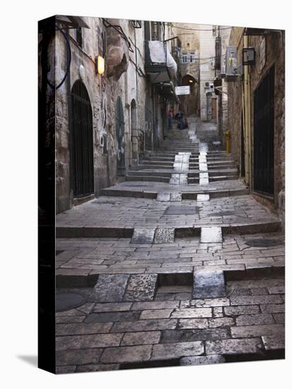 Ancient Street in the Old Town, Jerusalem, Israel-Keren Su-Premier Image Canvas