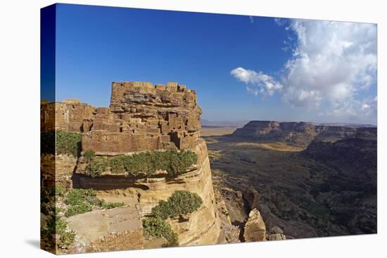 Ancient Town of Zakati, Central Mountains of Bukur, Yemen, Middle East-Bruno Morandi-Premier Image Canvas