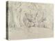 Ancient Trees, Lullingstone Park, 1828 (Graphite on Paper)-Samuel Palmer-Premier Image Canvas