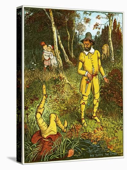 and He that Was of Mildest Mood, Did Slaye the Other There , Illustration from Babes in the Wood,-Randolph Caldecott-Premier Image Canvas
