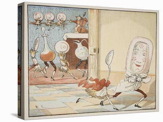 And the Dish Ran Away with the Spoon', 1882-Randolph Caldecott-Premier Image Canvas