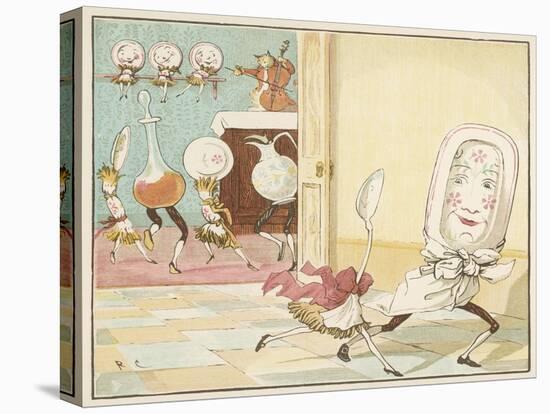 And the Dish Ran Away with the Spoon-Randolph Caldecott-Premier Image Canvas