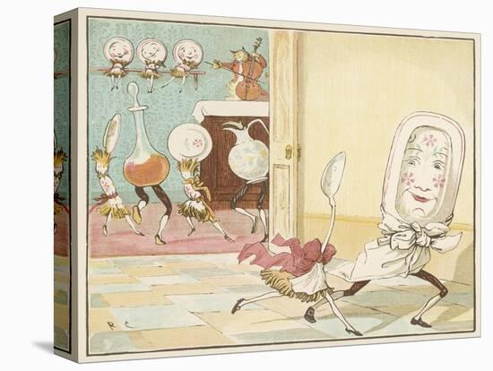 And the Dish Ran Away with the Spoon-Randolph Caldecott-Premier Image Canvas