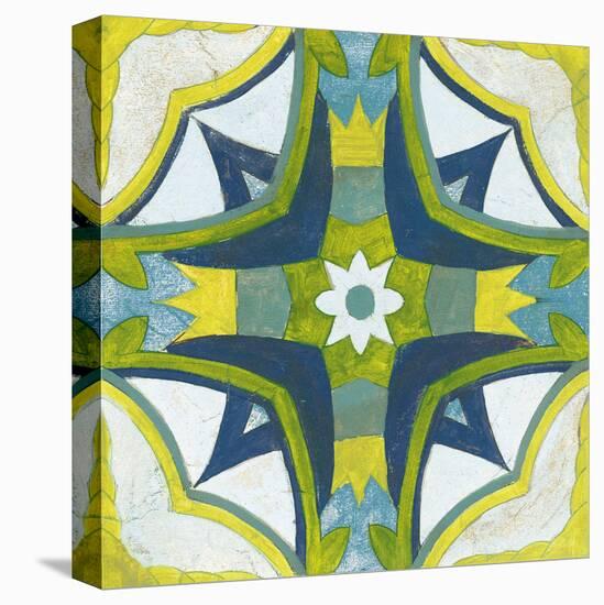 Andalucia Tiles E Blue and Yellow-Silvia Vassileva-Stretched Canvas