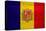 Andorra Flag Design with Wood Patterning - Flags of the World Series-Philippe Hugonnard-Stretched Canvas