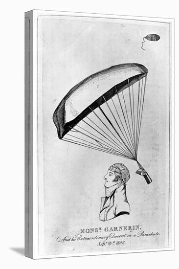 Andre Jacques Garnerin, French Aeronaut and the First Parachutist, C1802-null-Premier Image Canvas