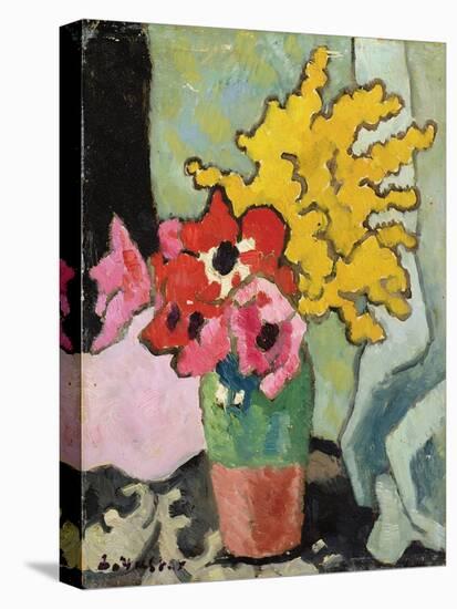 Anemones and Mimosa, 1943 (Oil on Board)-Louis Valtat-Premier Image Canvas