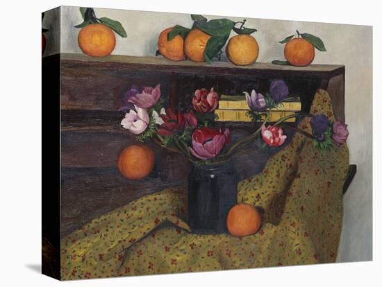 Anemones and Oranges, 1924, 1924-Félix Vallotton-Premier Image Canvas