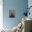 Anémones et lilas dans un vase bleu-Odilon Redon-Premier Image Canvas displayed on a wall