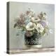 Anemones in Black and White Hatbox-Danhui Nai-Stretched Canvas