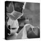 Anesthesiologist Dr. Vincent Collins Watch over Patient Frances Ashplant, After Spinal Anesthesia-Cornell Capa-Premier Image Canvas