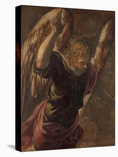 Angel from the Annunciation to the Virgin, 1560-85-Jacopo Robusti Tintoretto-Premier Image Canvas