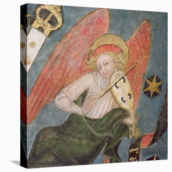 Angel Musician Playing a Viol, Detail from the Vault of the Crypt-null-Premier Image Canvas