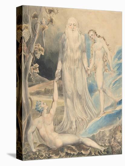 Angel of the Divine Presence Bringing Eve to Adam, c.1803-William Blake-Premier Image Canvas