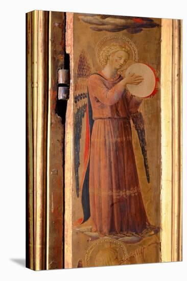 Angel Playing a Tambourine, Detail from the Linaiuoli Triptych, 1433 (Tempera on Panel)-Fra Angelico-Premier Image Canvas