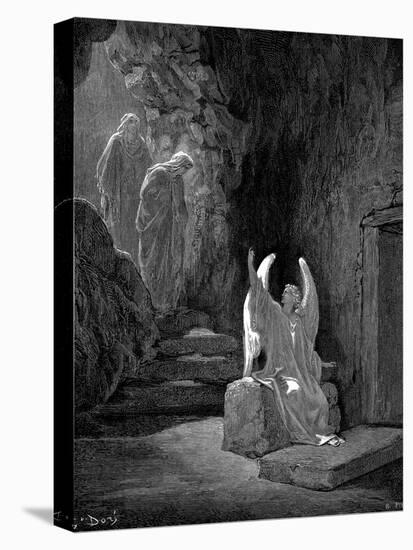 Angel Showing Mary Magdalene and 'The Other Mary' Christ's Empty Tomb, 1865-1866-Gustave Doré-Premier Image Canvas