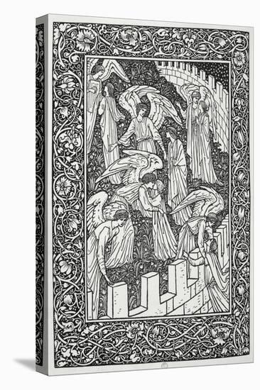 Angels Behind the Inner Sanctuary, from The Kelmscott Chaucer, Published by Kelmscott Press, 1896-William Morris-Premier Image Canvas