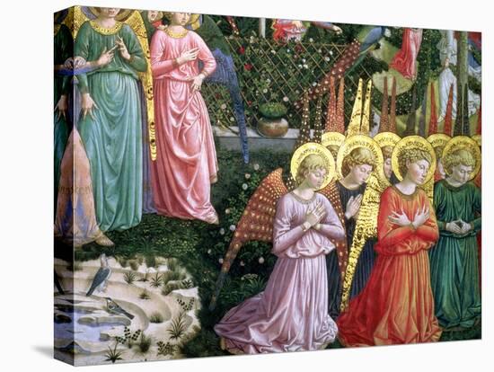 Angels in a Heavenly Landscape, the Left Hand Wall of the Apse-Benozzo di Lese di Sandro Gozzoli-Premier Image Canvas