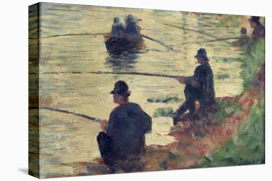 Anglers, Study for "La Grande Jatte", 1883-Georges Seurat-Premier Image Canvas