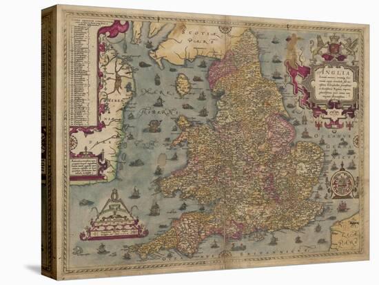 Anglia: England and Wales, 1579-Christopher Saxton-Premier Image Canvas