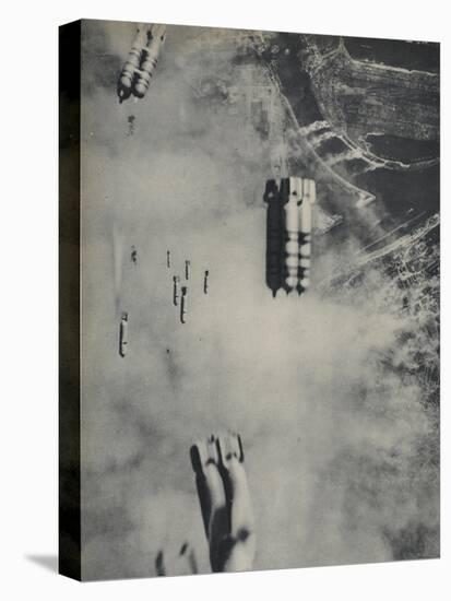 Anglo-American Incendiary Bombs Fall on Hamburg, 1942-45-null-Premier Image Canvas