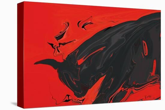 Angry Bull 2-Rabi Khan-Stretched Canvas