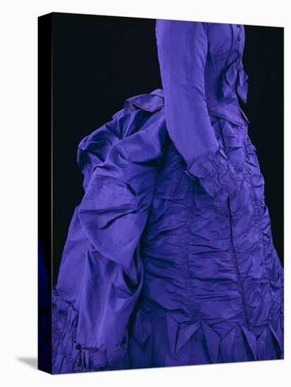 Aniline Violet Silk Satin with Revered Coat Lapel, c.1873-null-Premier Image Canvas